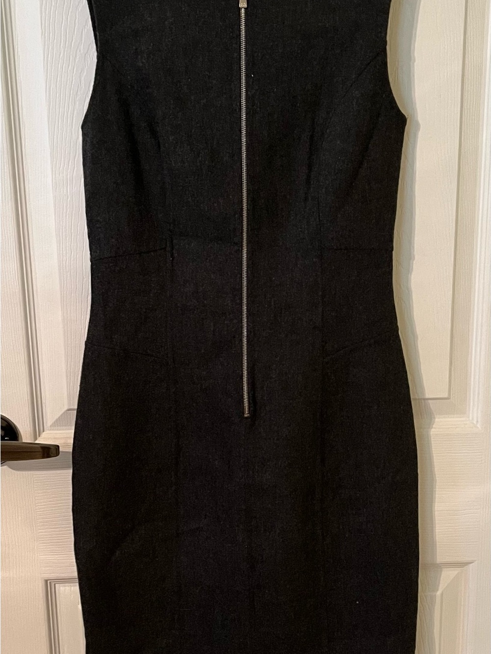 Charcoal grey sleeveless  
Sheath dress by Michael Kors